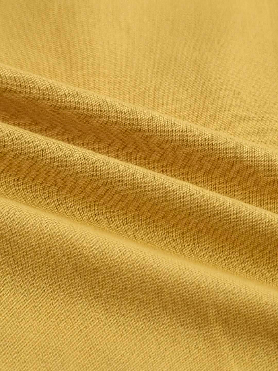 Premium Mustard Yellow Linen Blend Kurta - Image 3