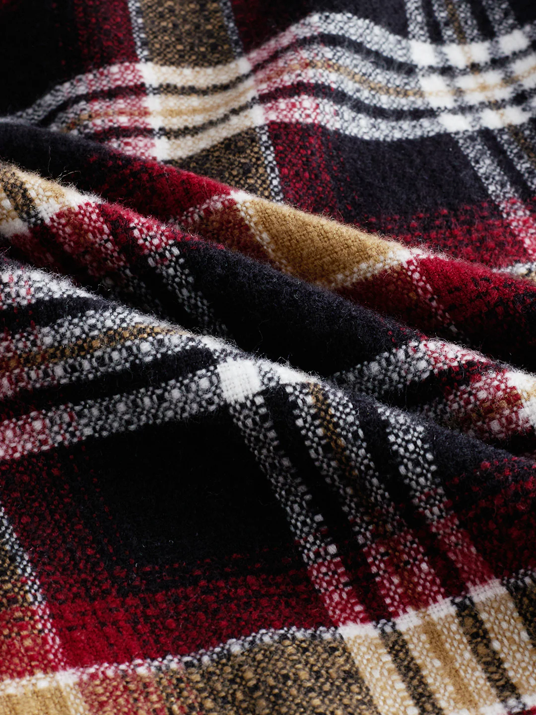 Premium Red Oak Plaid Checks Twin Pocket Flannel Shirt - Image 9