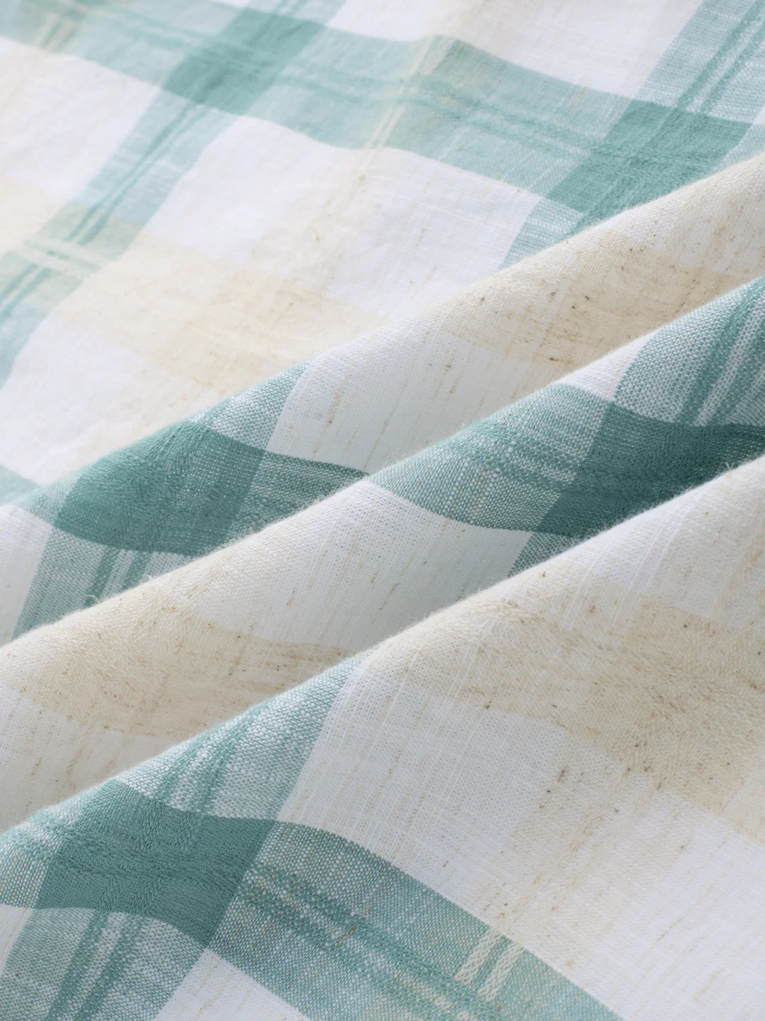 Premium Timeless Seafoam Green Block Checks Shirt - Image 3