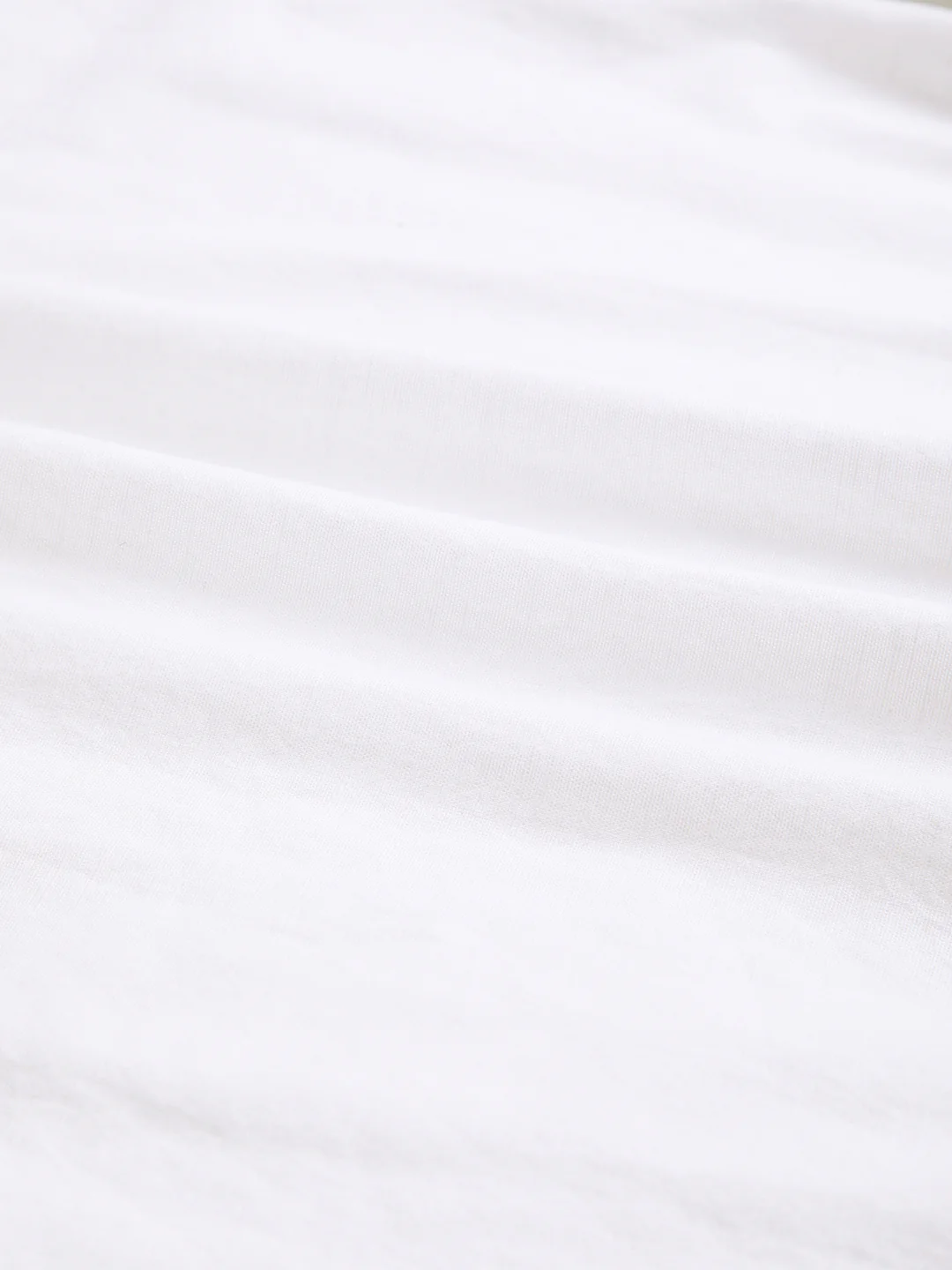 Pristine White Slub Textured Shirt - Image 9