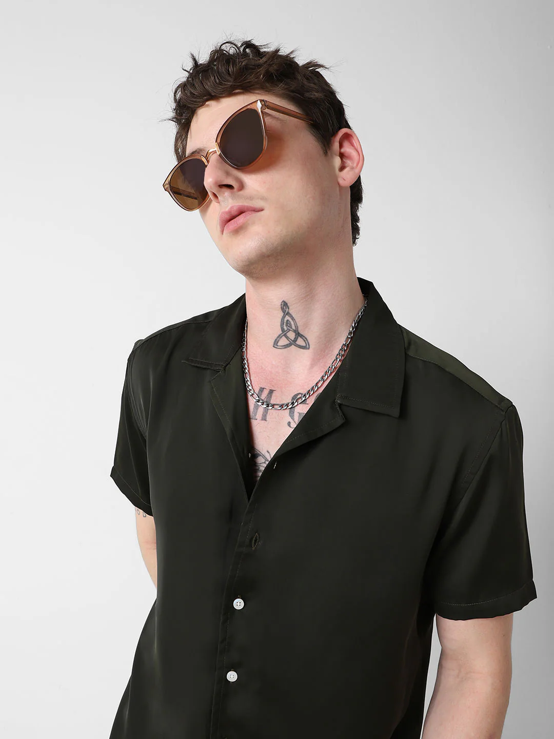 Radiant Avocado Green Oversized Shirt - Image 2