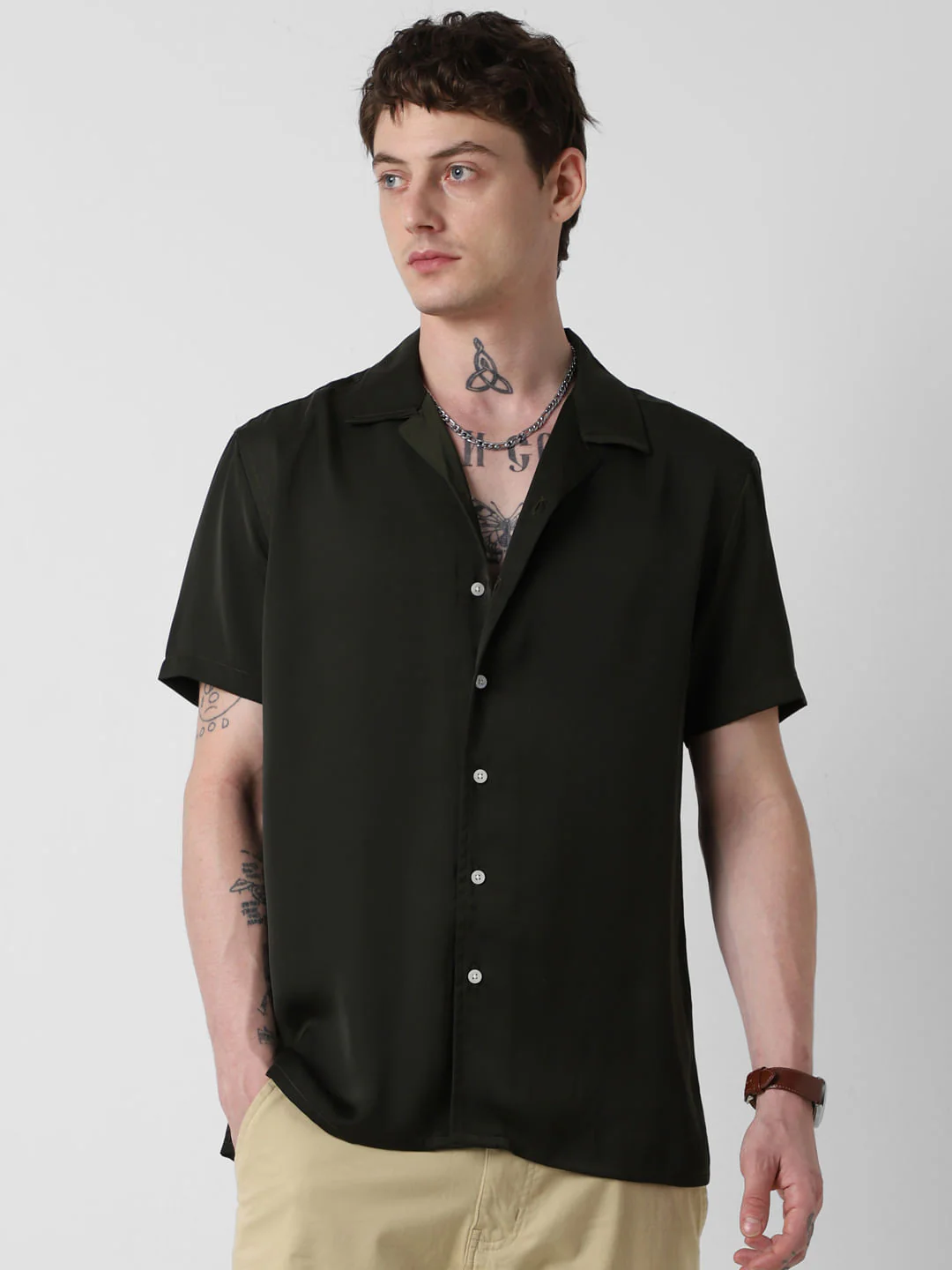 Radiant Avocado Green Oversized Shirt - Image 5