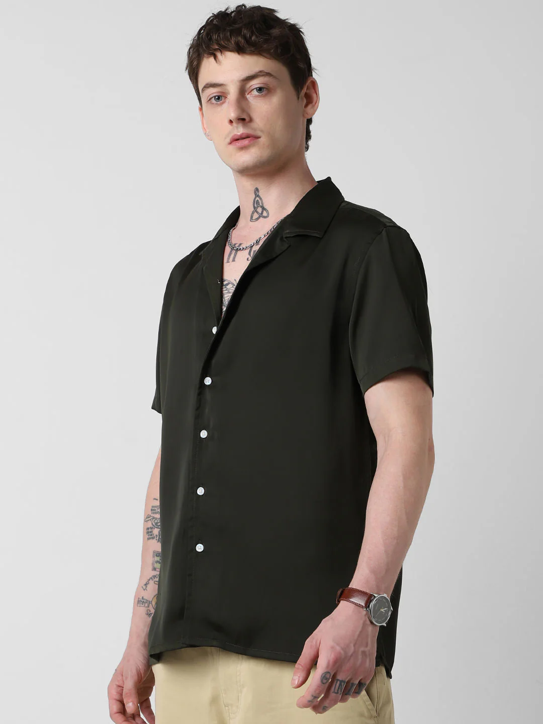 Radiant Avocado Green Oversized Shirt - Image 6