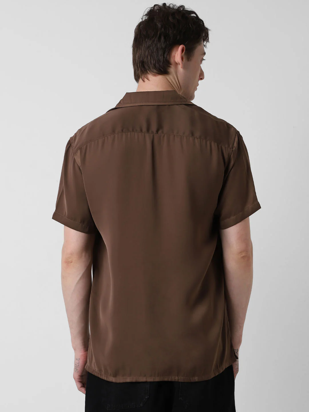 Radiant Chocolate Brown Oversized Shirt - Image 6