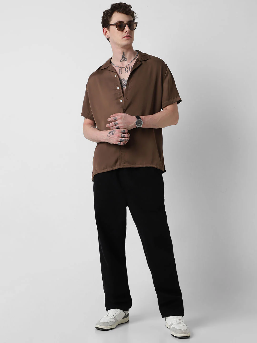 Radiant Chocolate Brown Oversized Shirt - Image 7