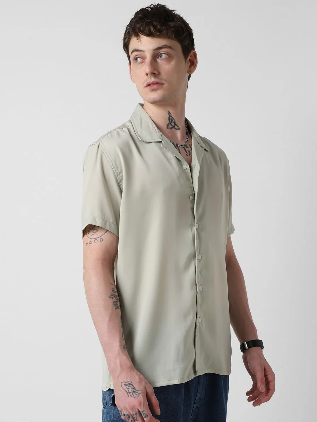 Radiant Tea Green Oversized Shirt - Image 6