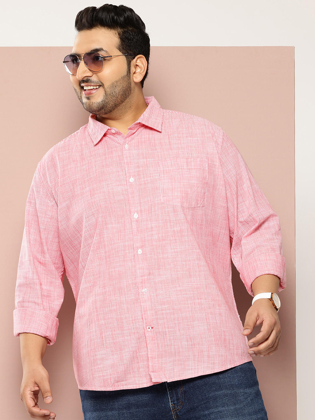 Red & White PinStriped Shirt