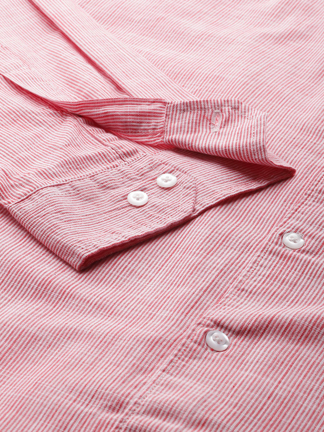 Red & White PinStriped Shirt - Image 2