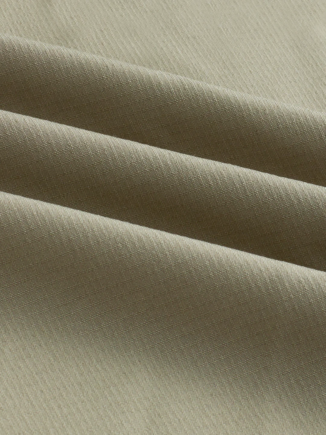 Refined Olive Mist Soft-Weave Boxy Fit Crop Shirt - Image 7