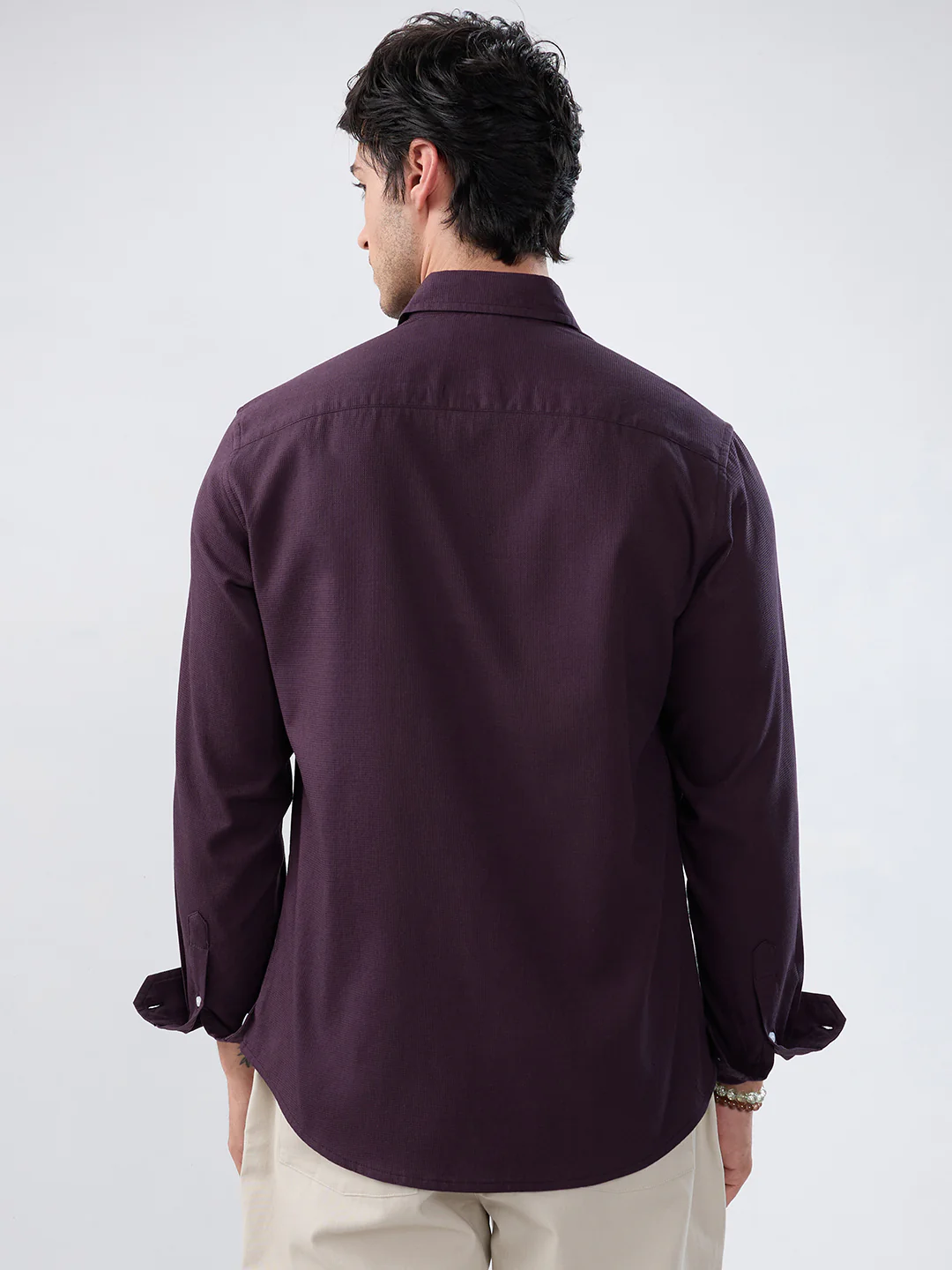 Refined Resin Purple Textured Shirt - Image 6