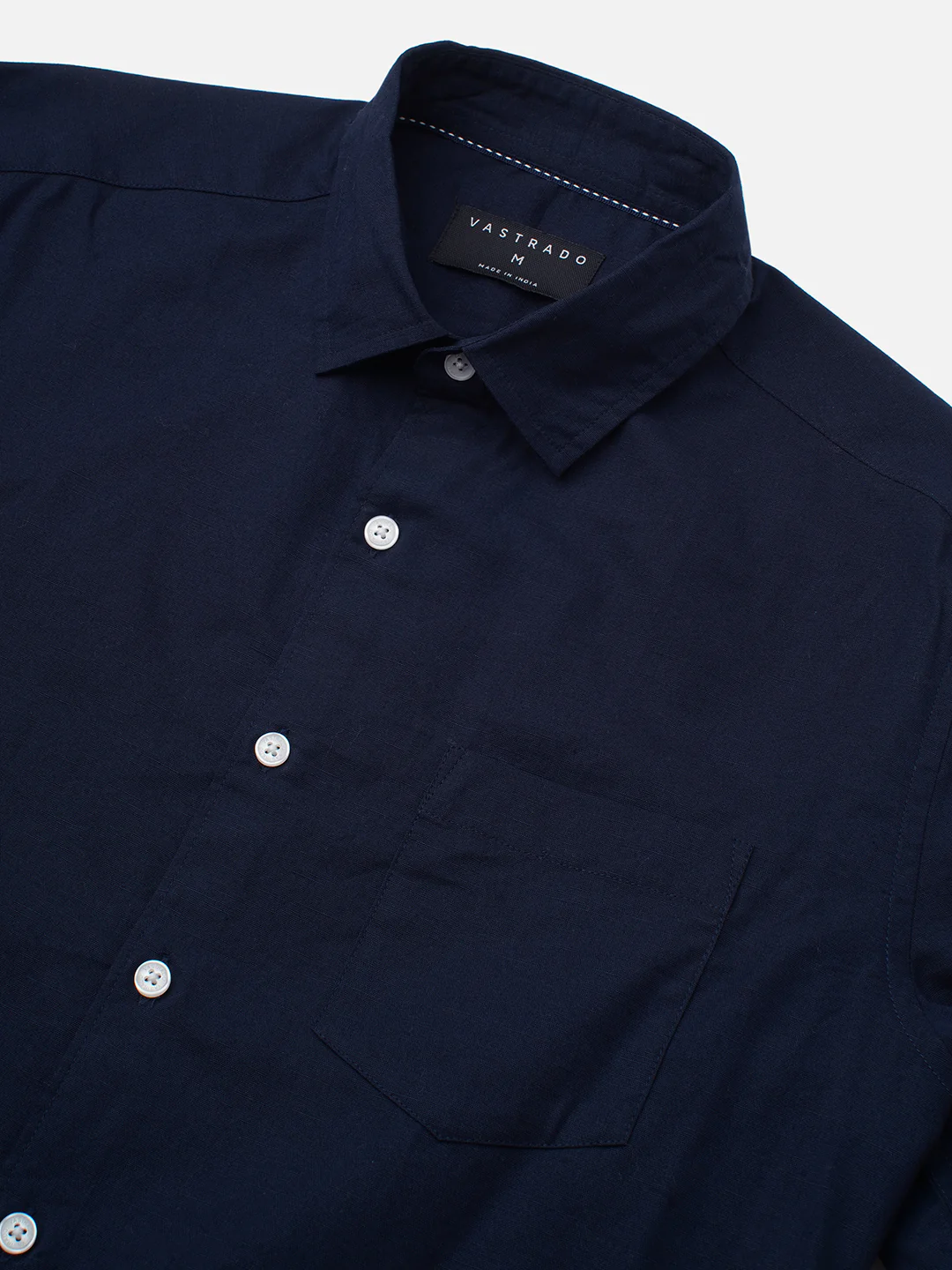 Regal Navy Slub Shirt - Image 4
