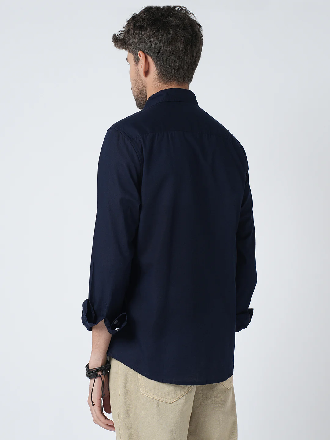 Regal Navy Slub Shirt - Image 7