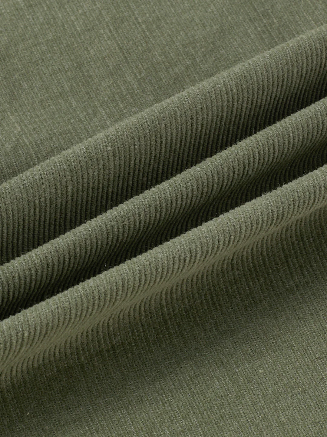 Regal Olive Double Pocket Corduroy Overshirt - Image 9