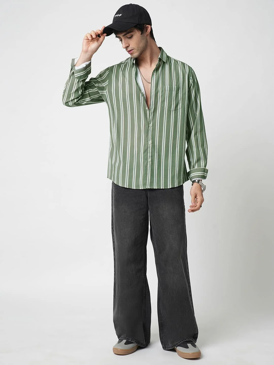Reseda Green Striped Shirt - Image 7