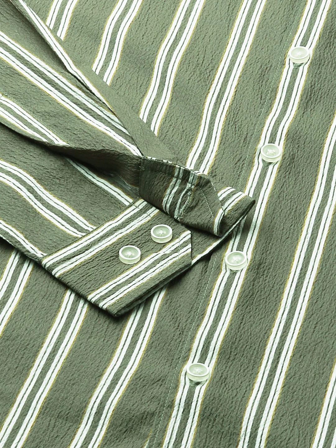 Reseda Green Striped Shirt - Image 8