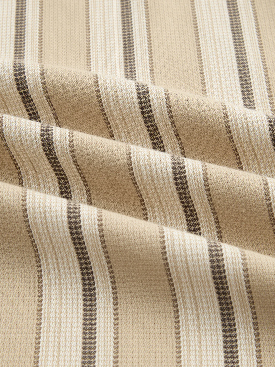 Retro Vibe Beige Stripes Shirt - Image 3