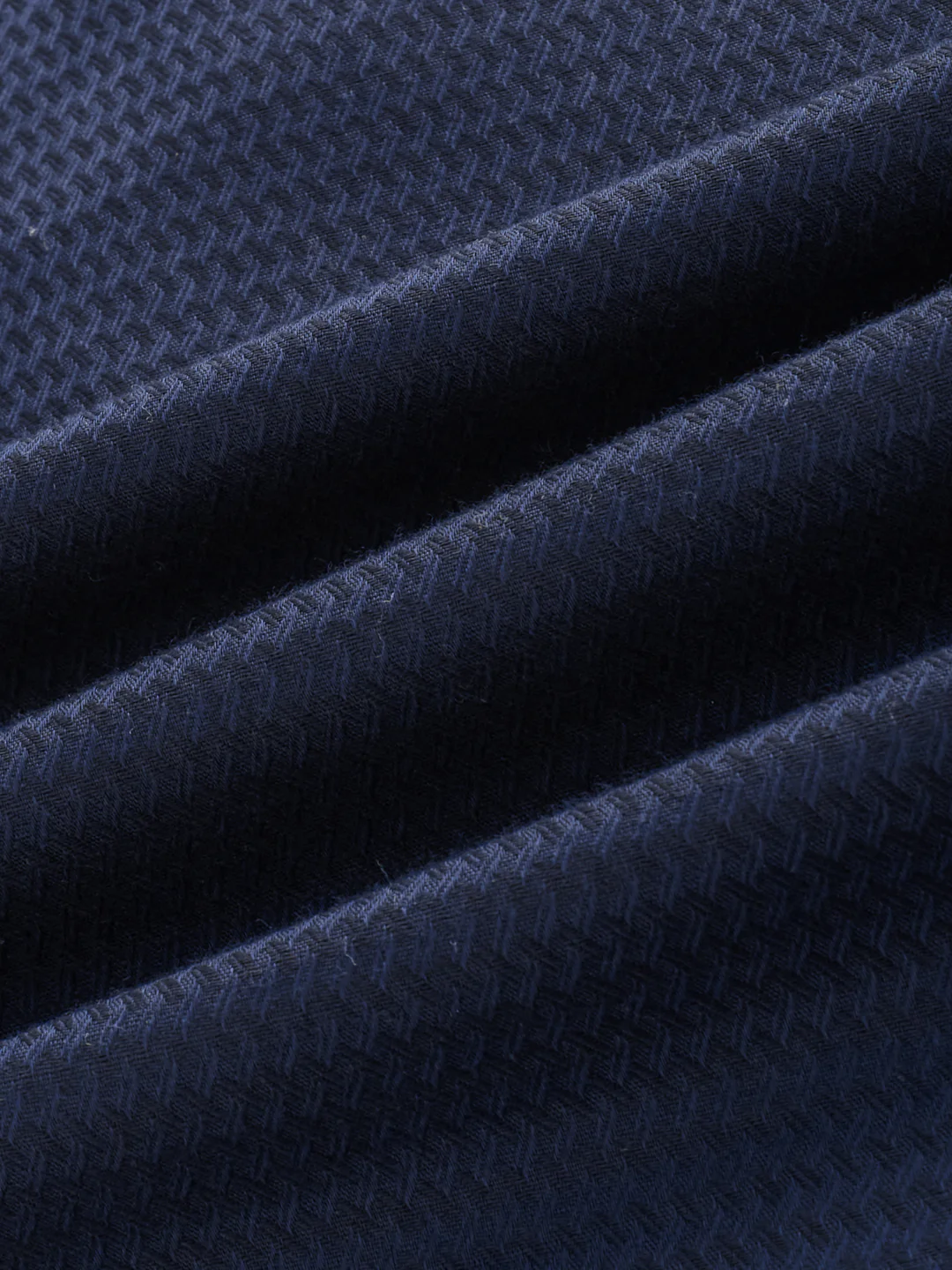 Ritzy Navy Zig-Zag Textured Kurta - Image 3