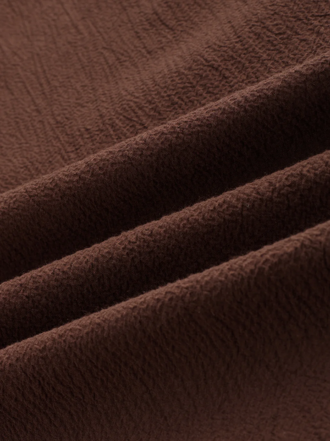 Roasted Coffee Brown Textured Shirt - Image 10