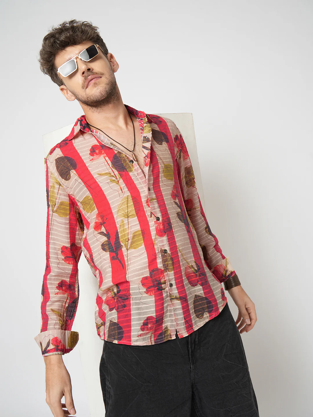 Rose Garden Striped Shirt - Image 4