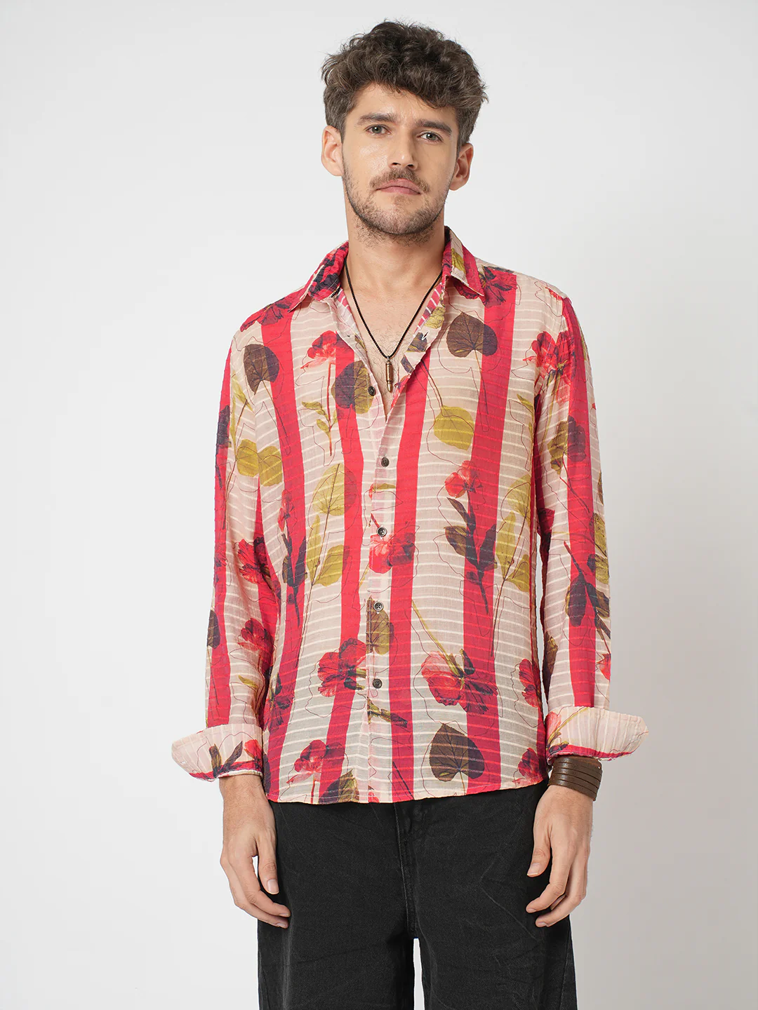 Rose Garden Striped Shirt - Image 5