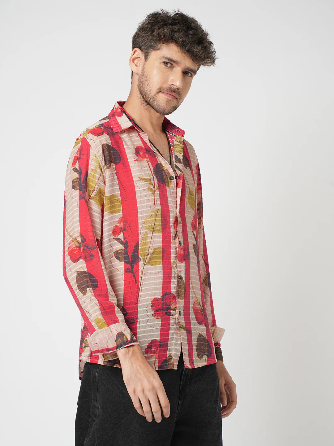 Rose Garden Striped Shirt - Image 6