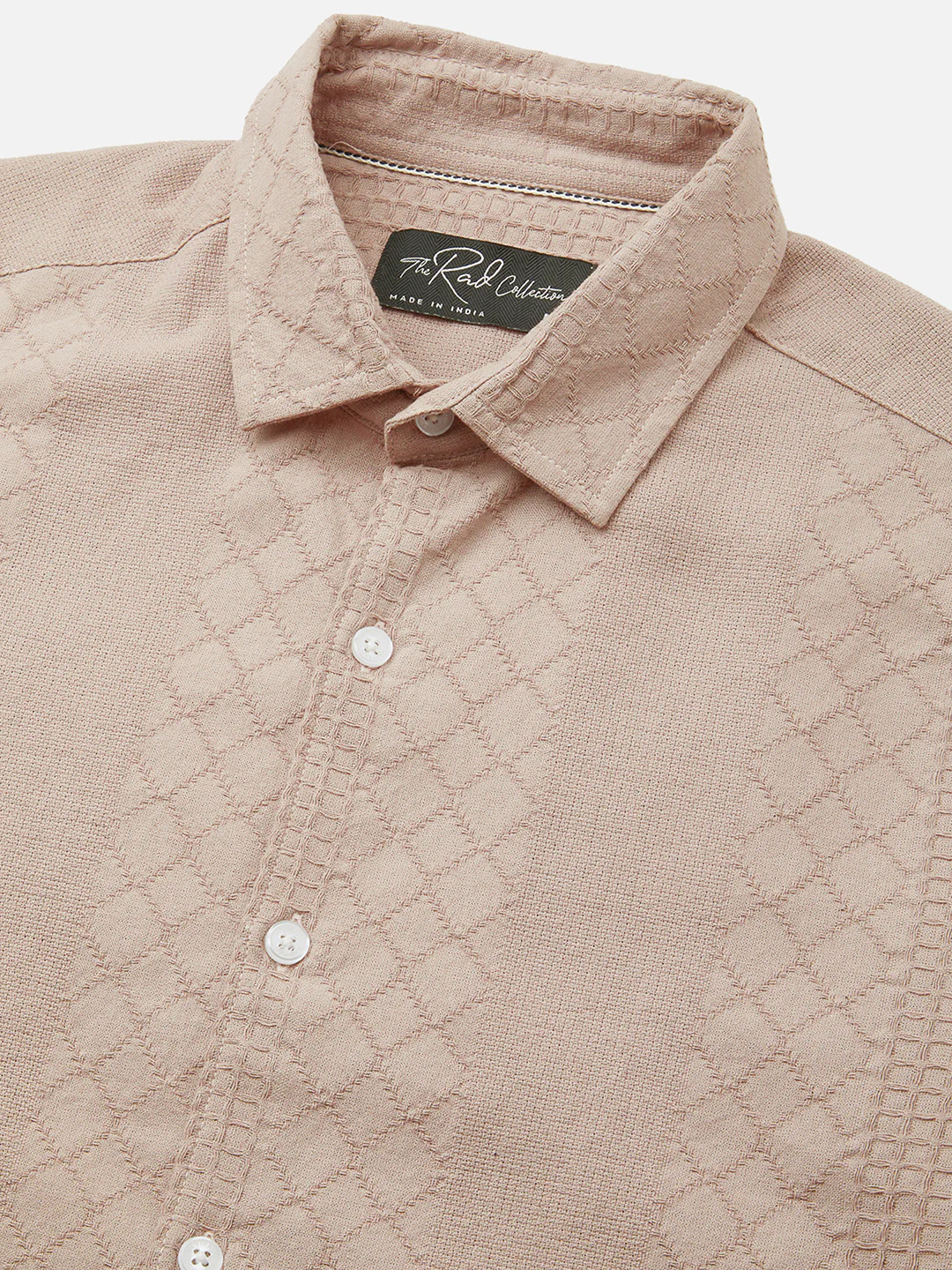 Rosy Brown Embroidered Shirt - Image 3