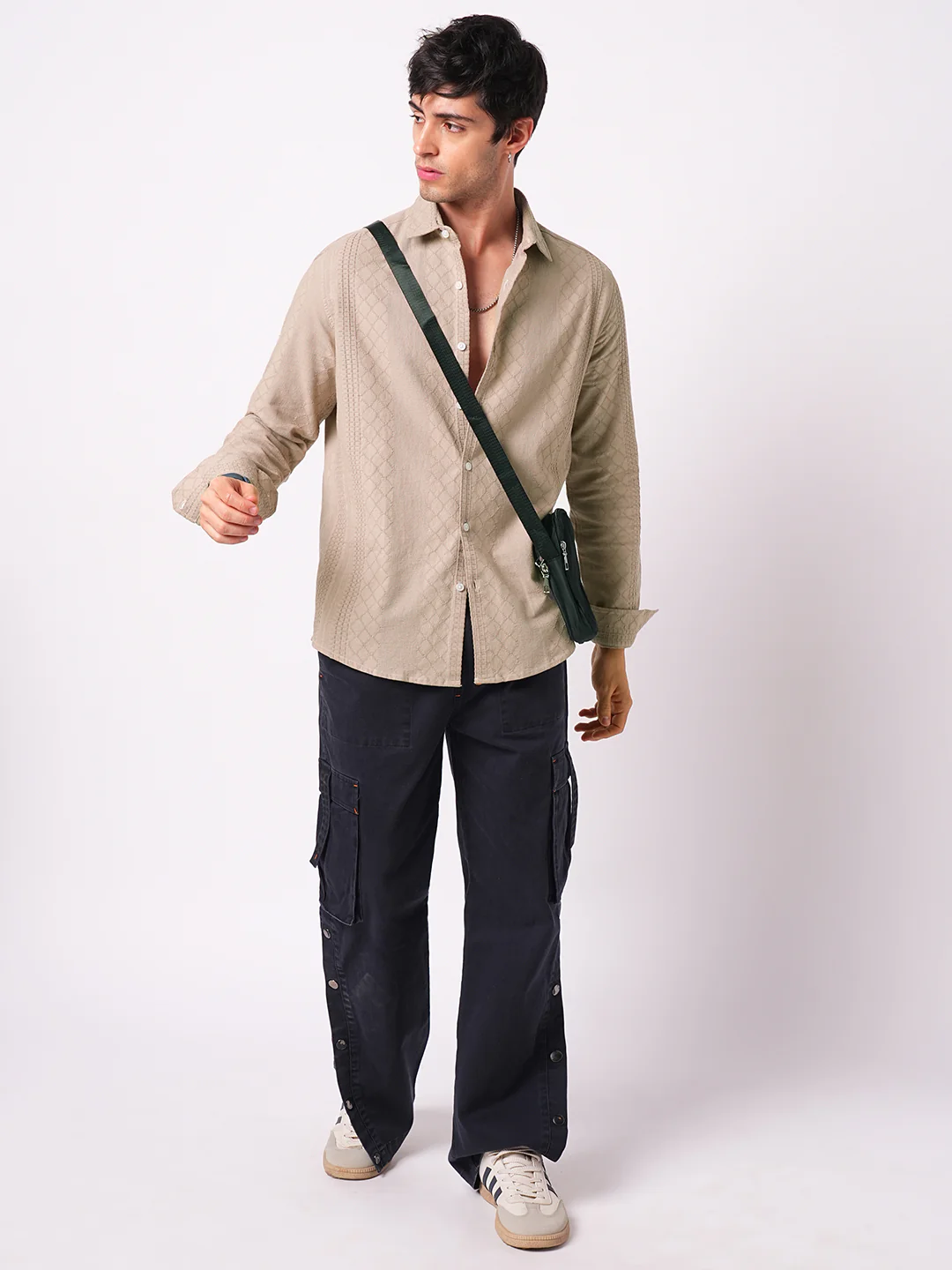 Rosy Brown Embroidered Shirt - Image 8