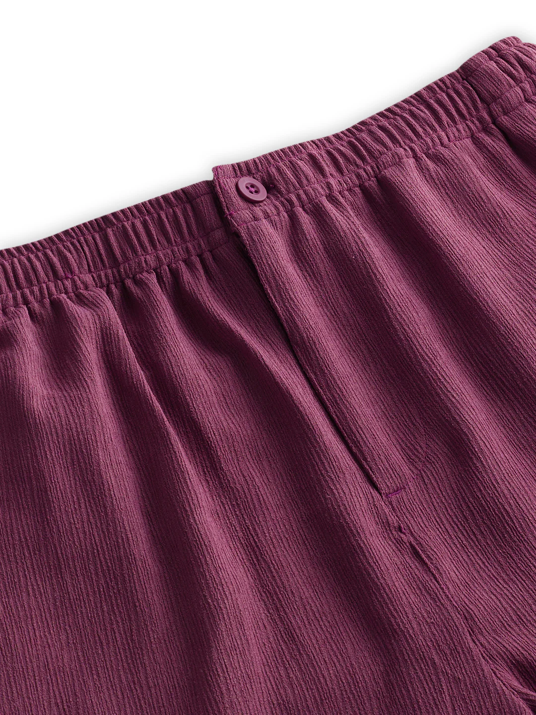 Rouge Pink Wide-Leg Crepe Trousers - Image 3