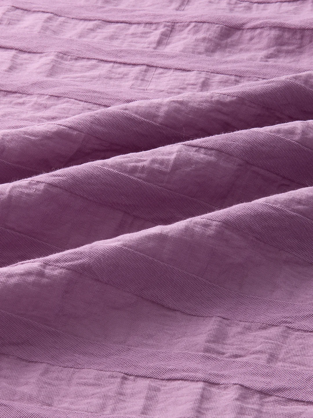 Royal Hopbush Purple Horizontal Textured Crinkled Shirt - Image 10