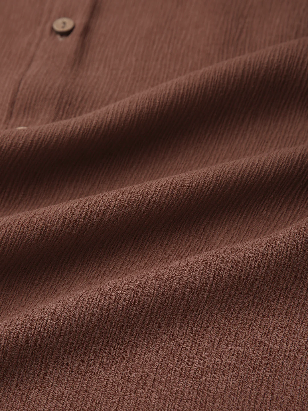 Russet Brown Crinkled Shirt - Image 9
