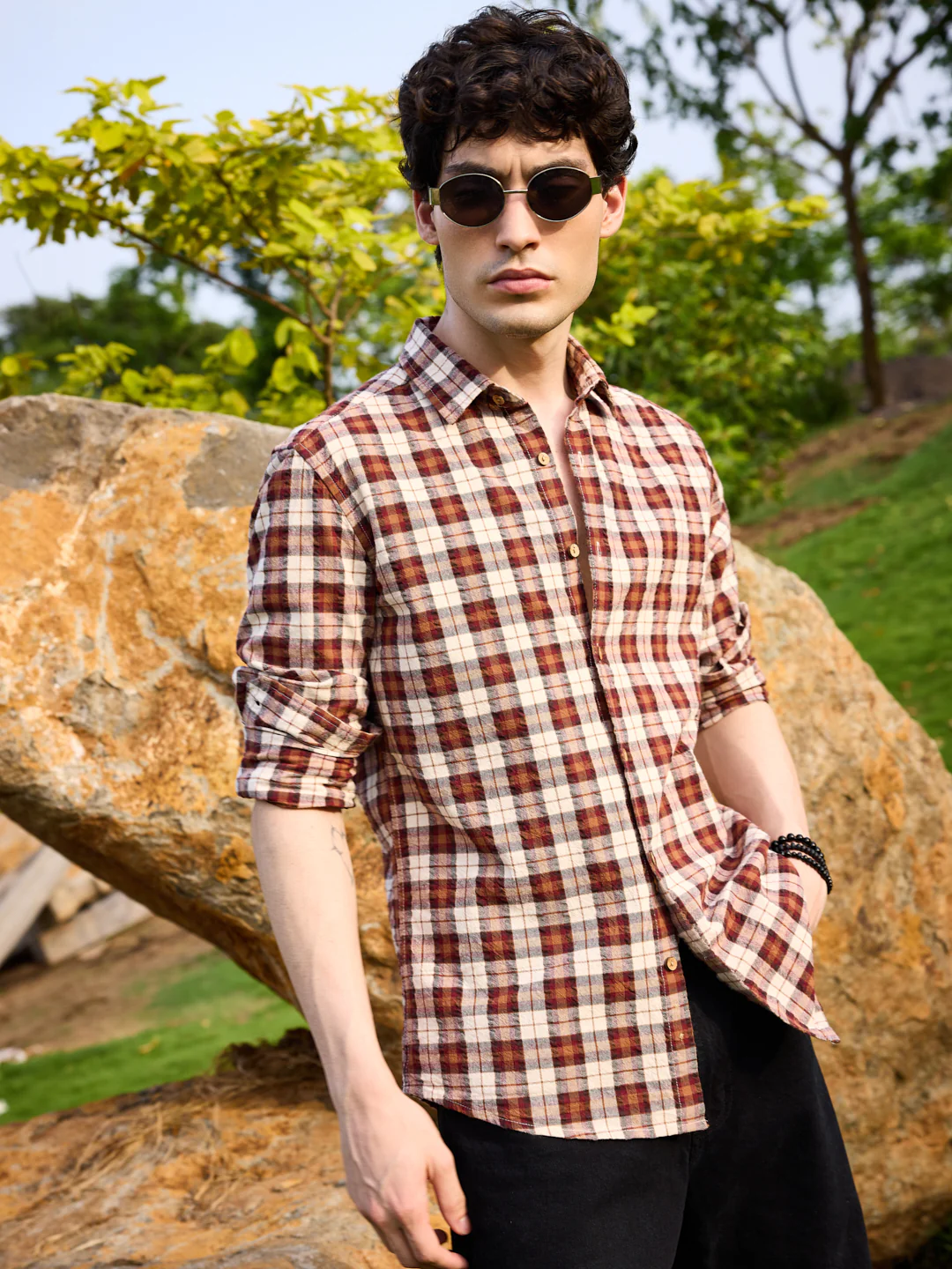 Rustic Auburn Checkmate Seersucker Shirt - Image 2