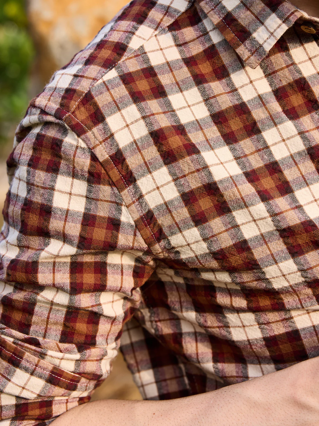 Rustic Auburn Checkmate Seersucker Shirt - Image 5