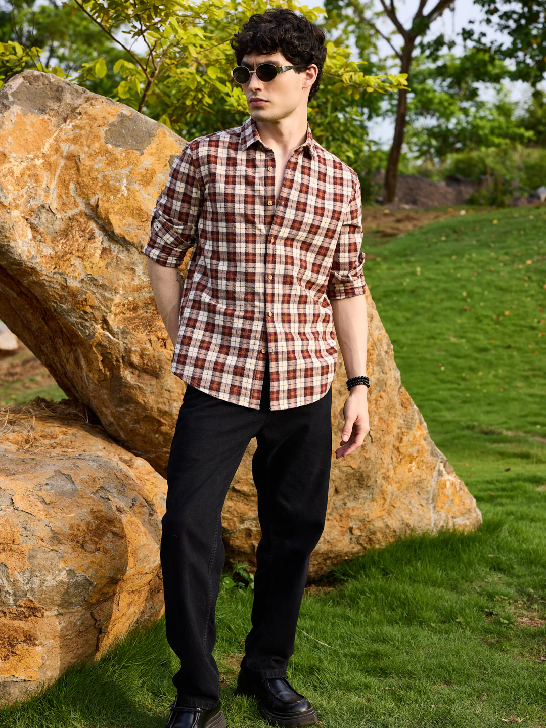 Rustic Auburn Checkmate Seersucker Shirt - Image 7