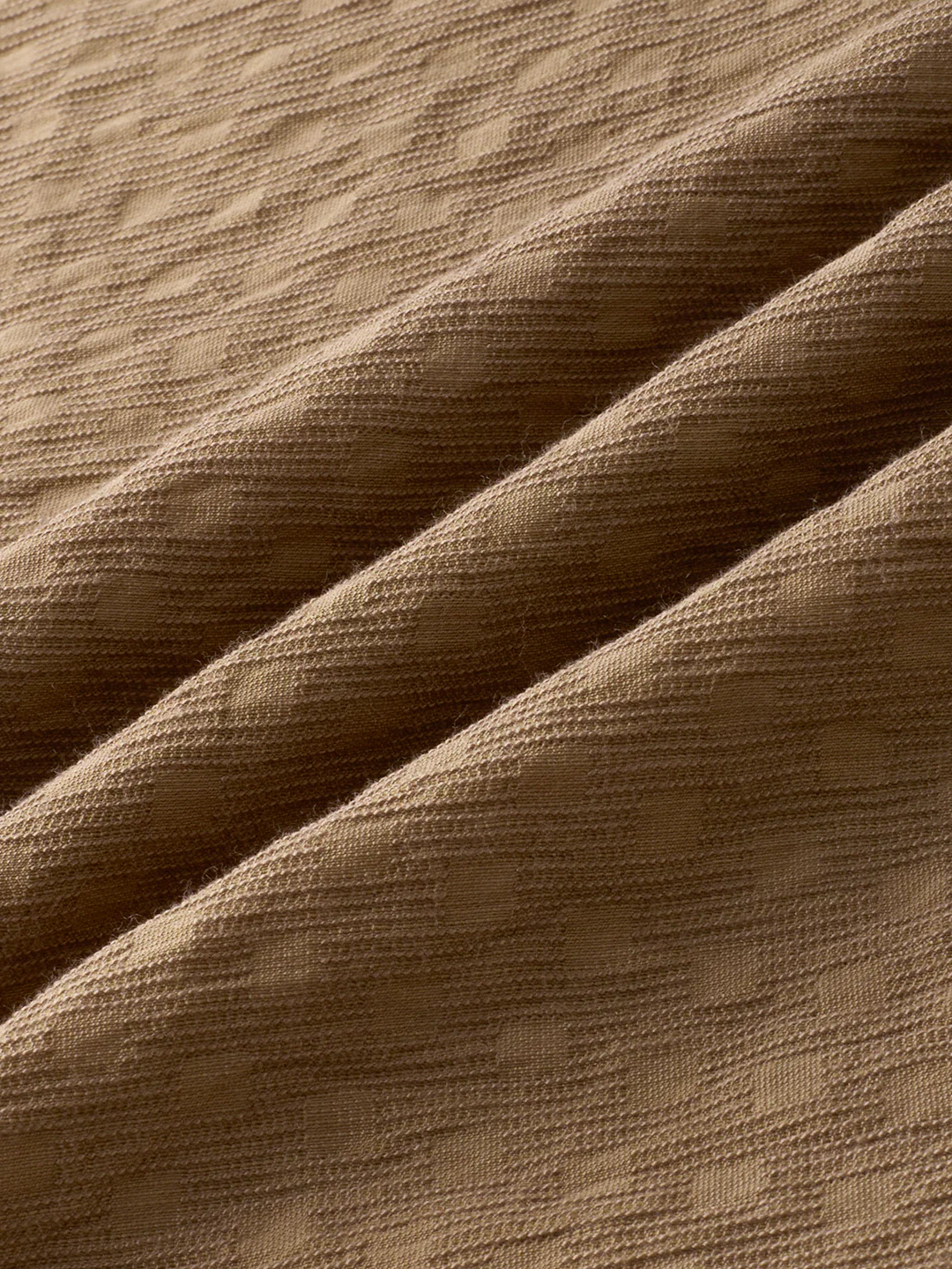 Rustic Brown Block Weave Jacquard Kurta - Image 9