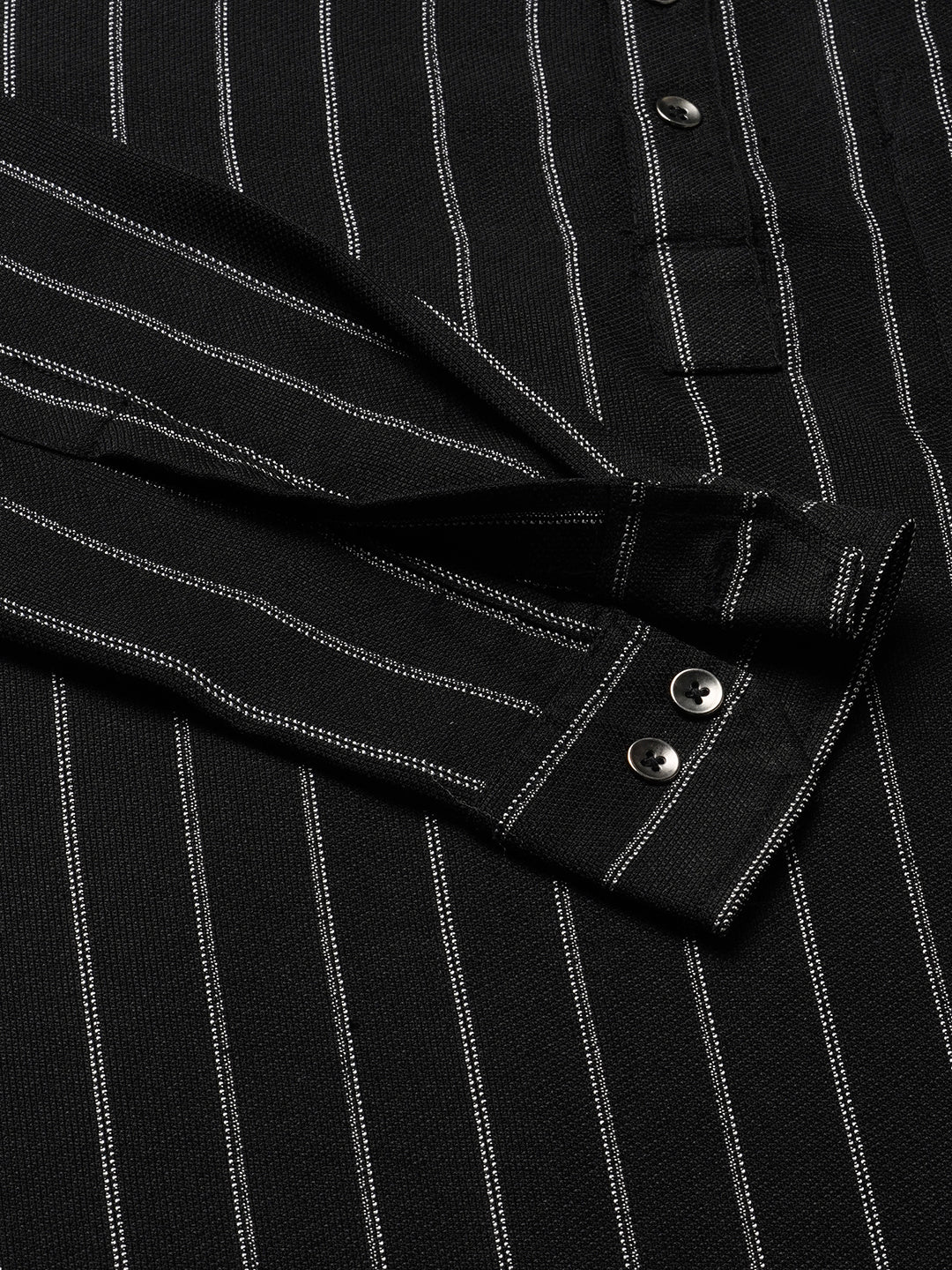 Sable Black Chalk Striped Kurta - Image 8