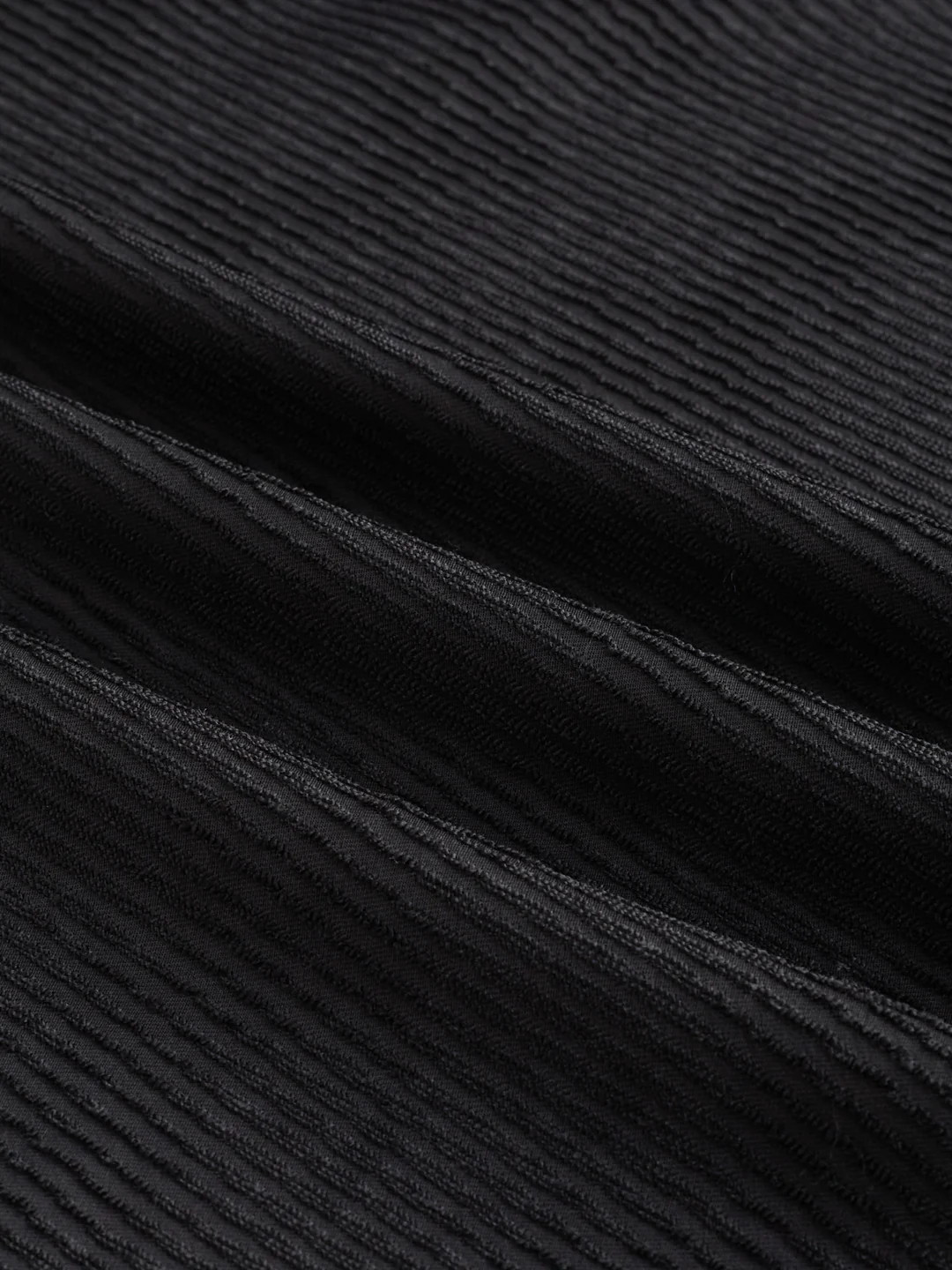 Sable Black Diagonal Textured Statement Shirt - Image 9
