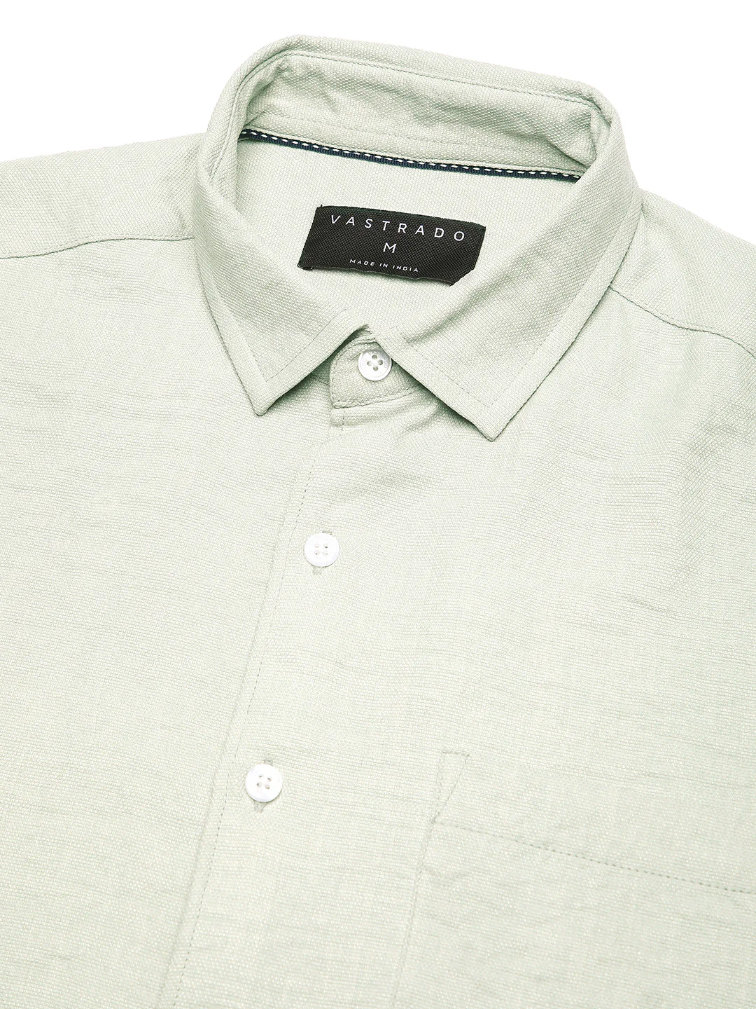 Sage Green Minimalist Solid Shirt - Image 3