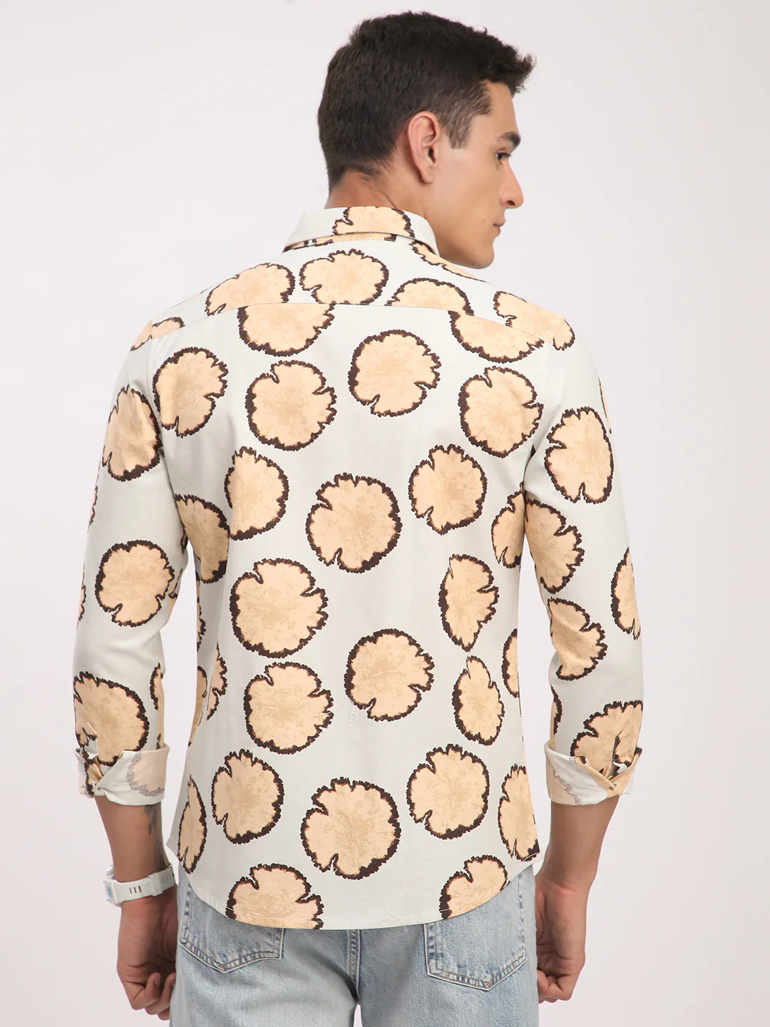 Sage Grey Botanical Bloom Shirt - Image 7