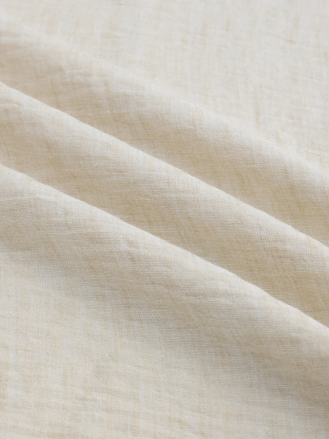 Sand Beige Crinkled Center Seam Oversized Polo Shirt - Image 3