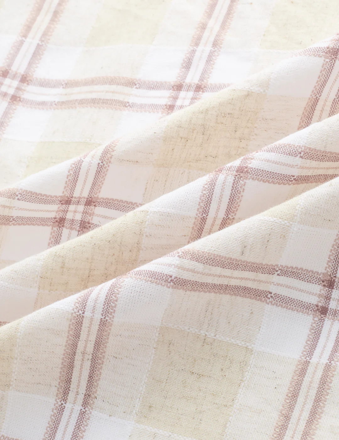 Sand Beige Windowpane Checks Linen Blend Shirt - Image 3