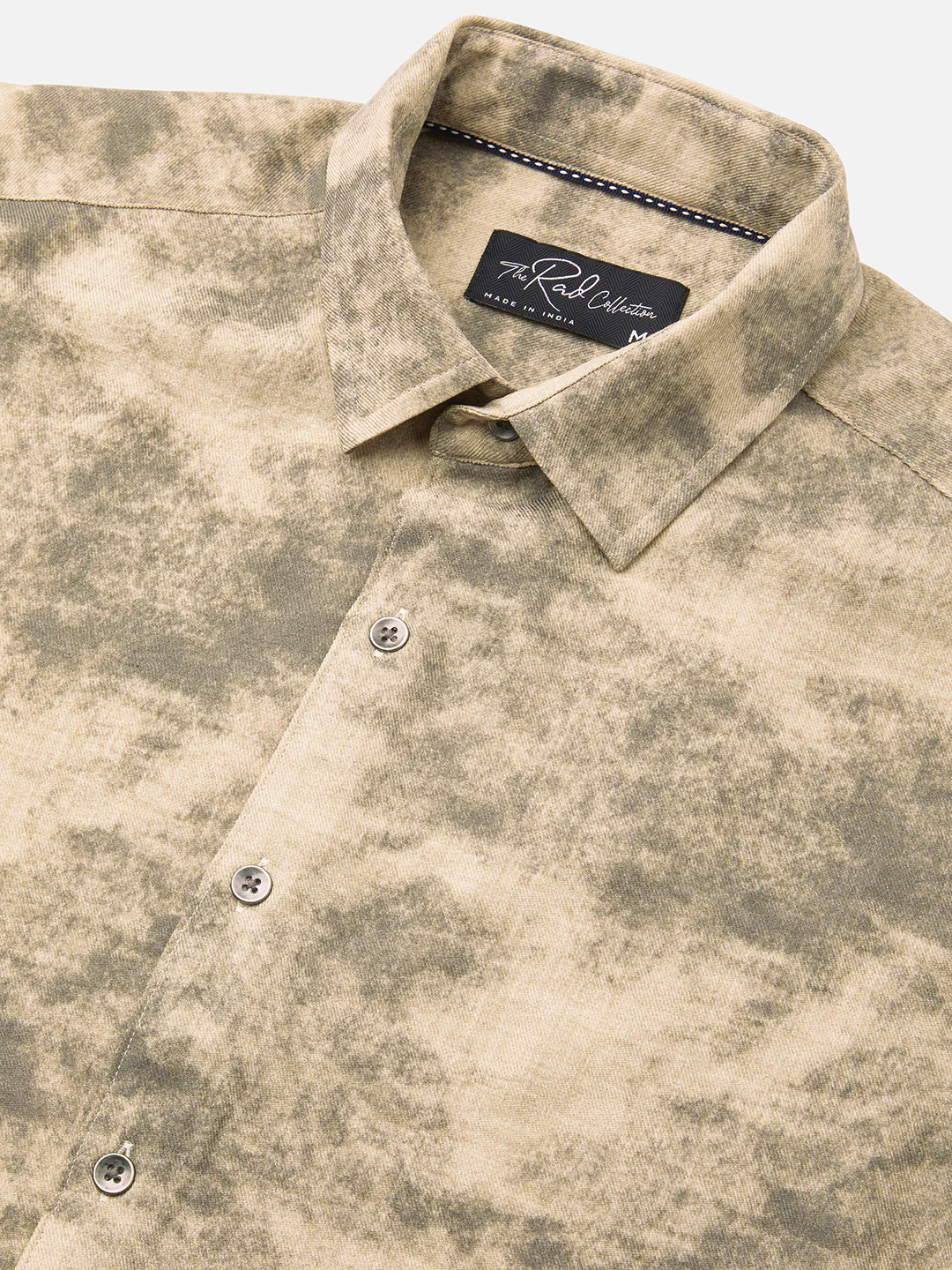 Sandstorm Beige Printed Shirt - Image 3