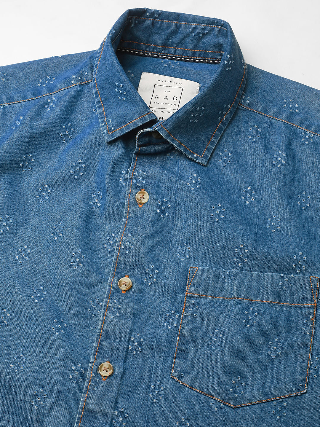 Schmick Denim Laser Cut Shirt - Image 9
