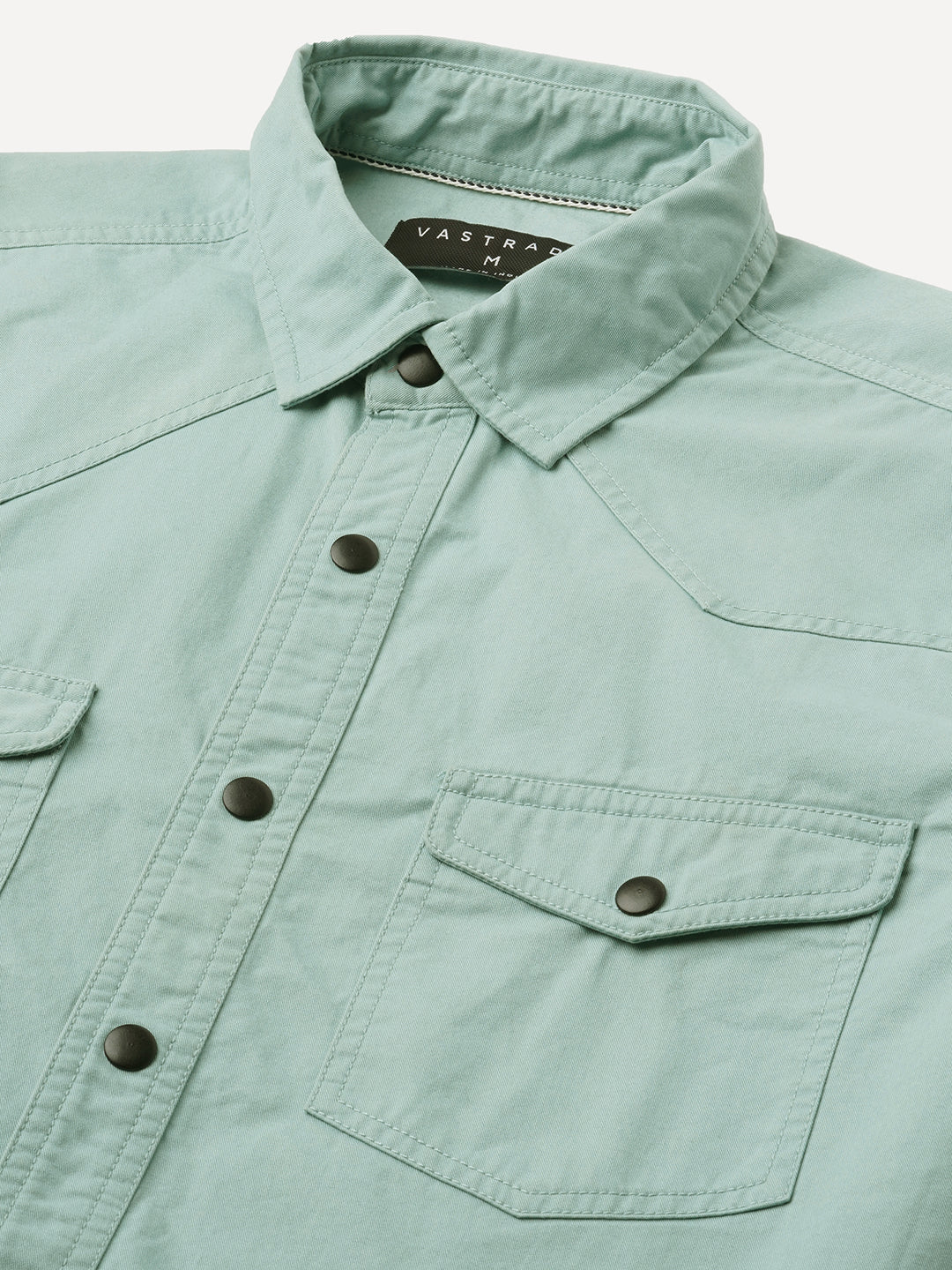 Sea Breeze Hue Double Pocket Overshirt - Image 3