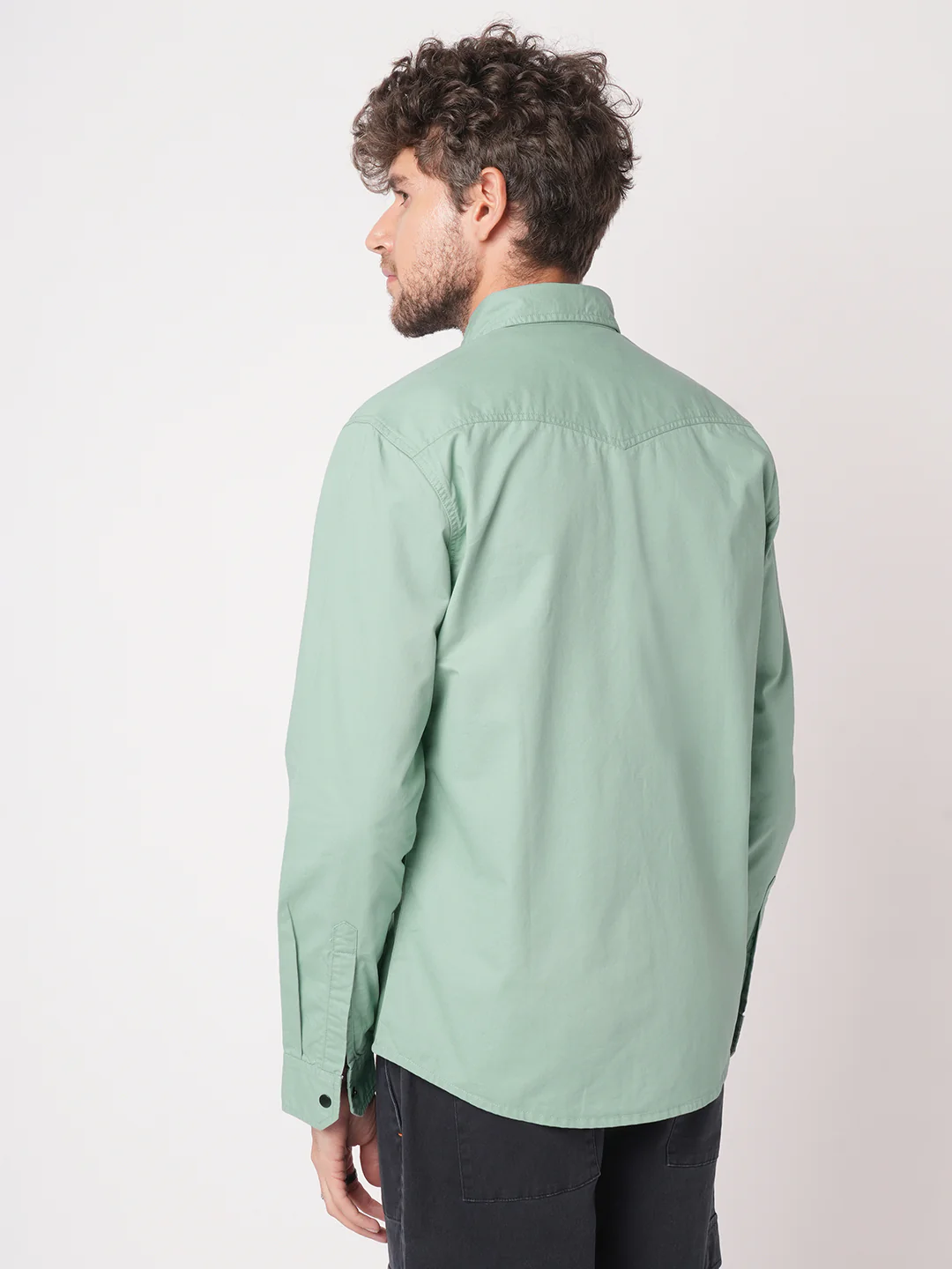 Sea Breeze Hue Double Pocket Overshirt - Image 6