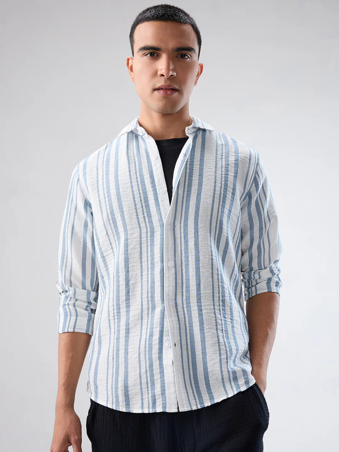 Sea Breeze Nautical Striped Shirt - Image 4