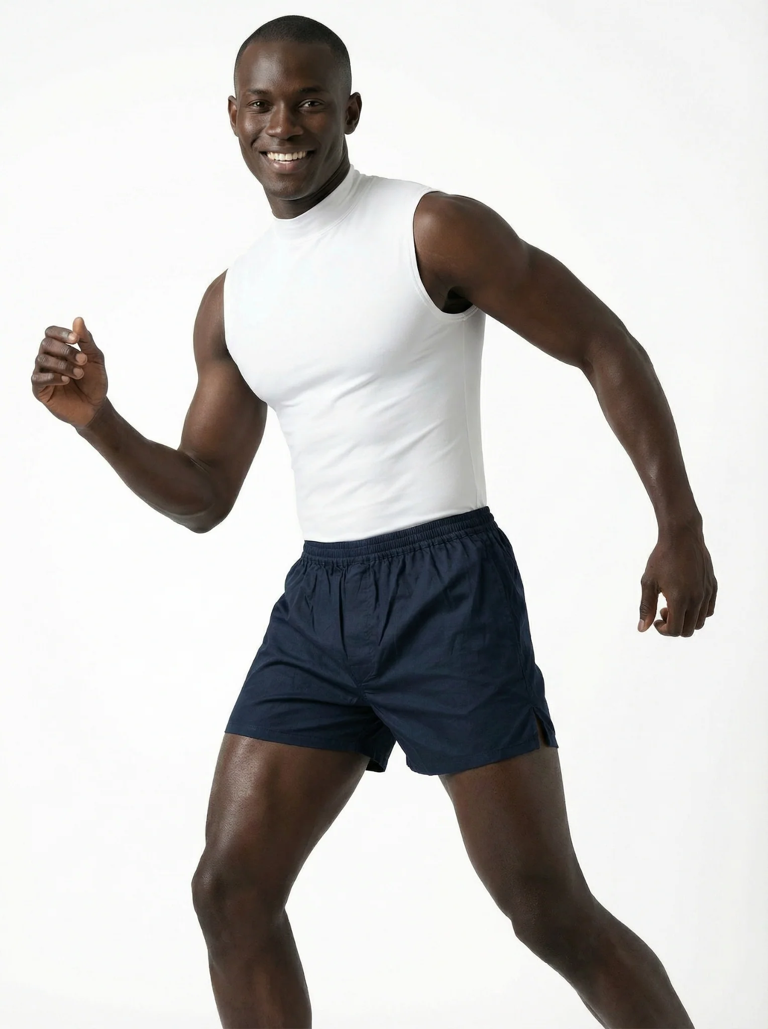 Shamrock Green Checks & Solid Navy Boxers - Image 5