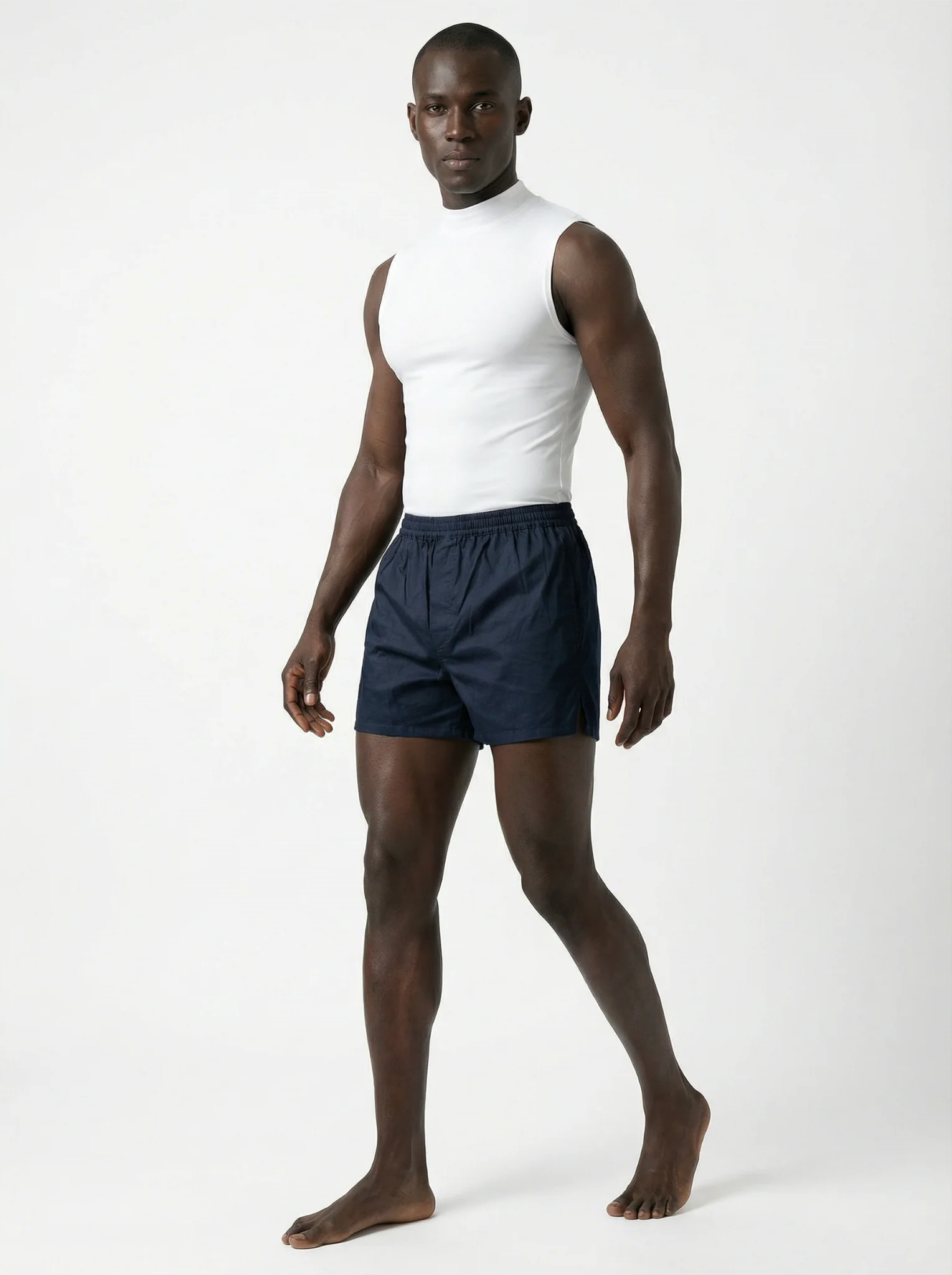 Shamrock Green Checks & Solid Navy Boxers - Image 9