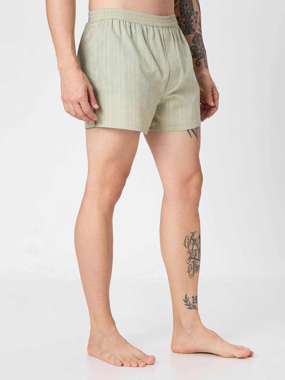 Sky Loop Micro Print & Laurel Green Jacquard Boxers - Image 5