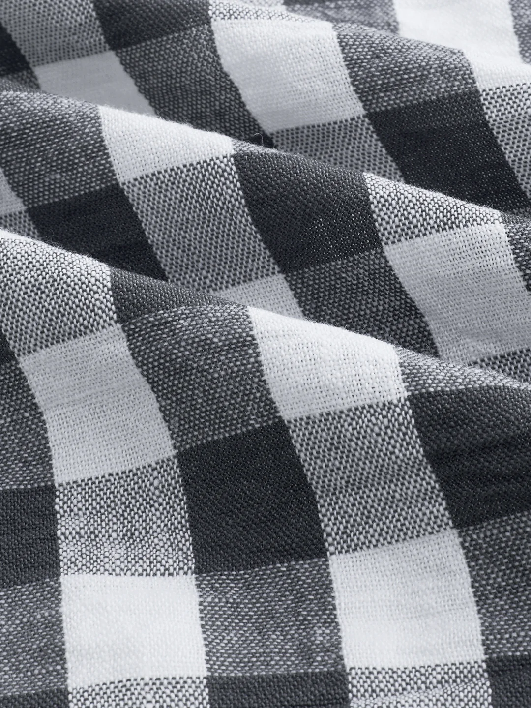Slate Grey Gingham Checks Shirt - Image 3
