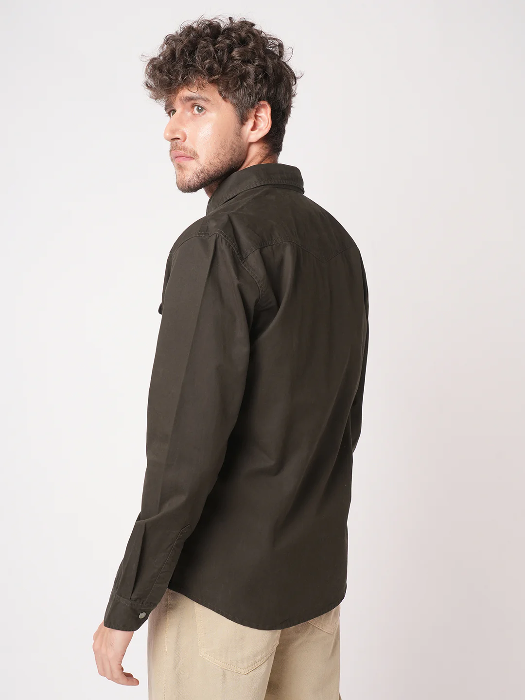 Smoked Cocoa Double Pocket Overshirt - Image 7